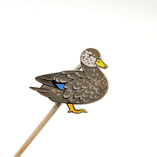 American Black Duck Enamel Pin