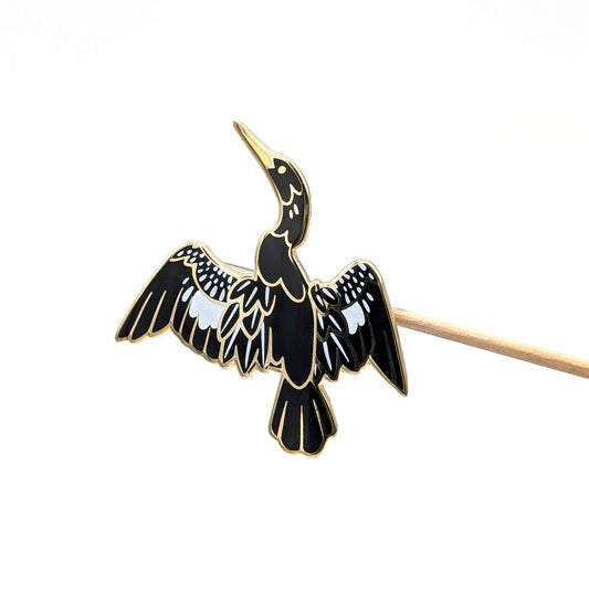 Anhinga Enamel Pin