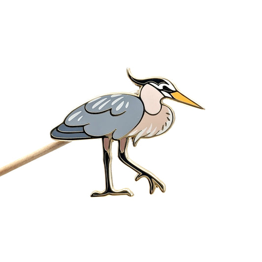 Great Blue Heron Enamel Pin
