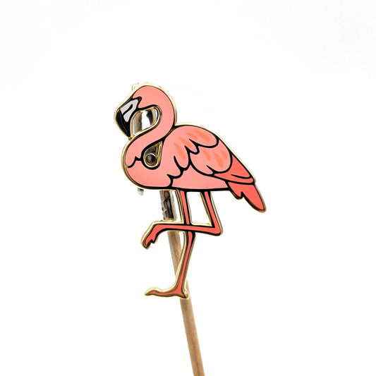American Flamingo Enamel Pin