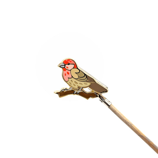 House Finch Enamel Pin
