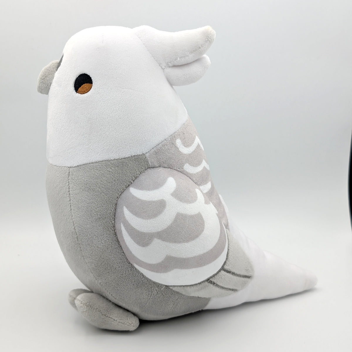 CrissCross the White-masked Pearl Cockatiel Plushie