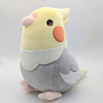 Marshmallow the Pied Cockatiel Plushie