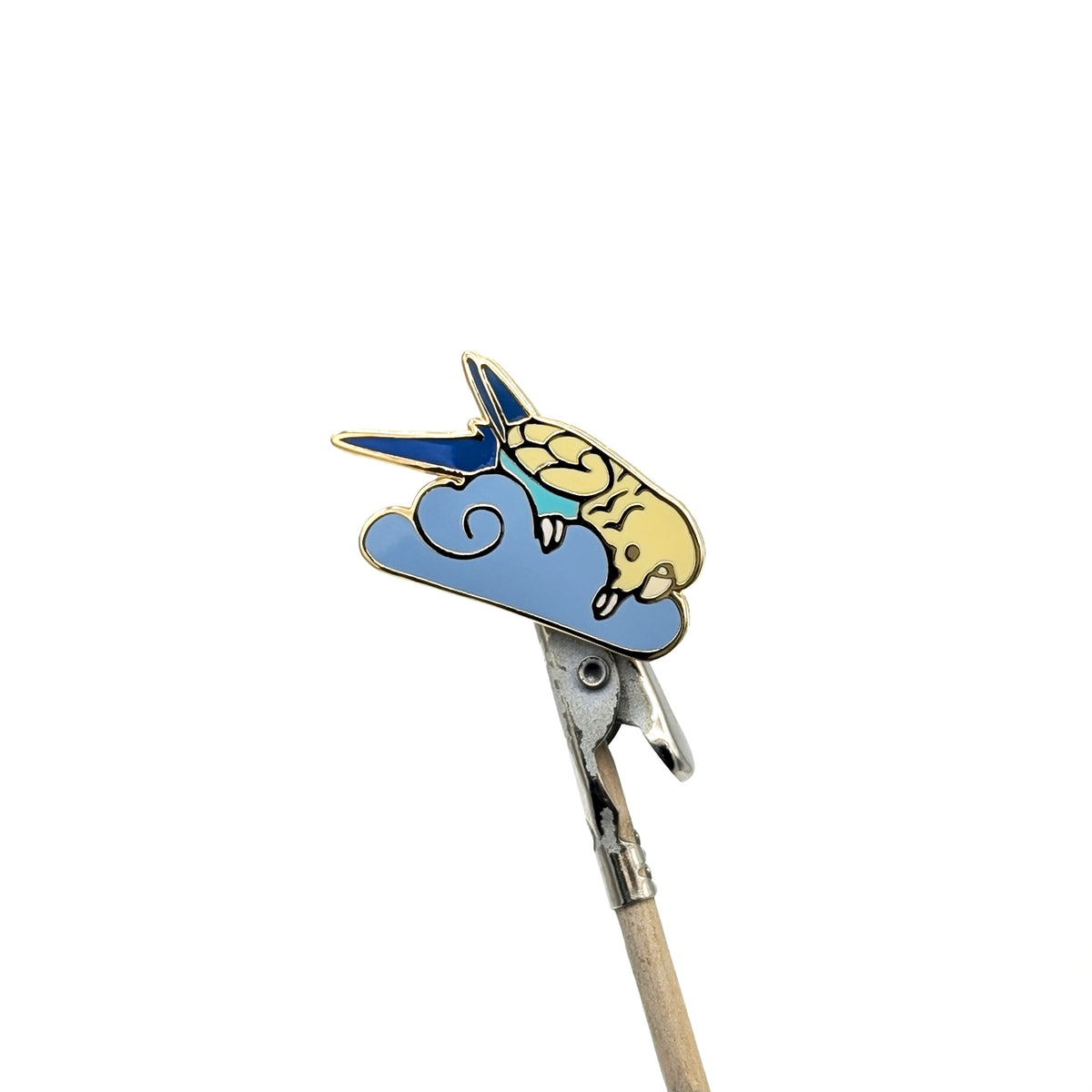 Cloud Budgie Enamel Pin