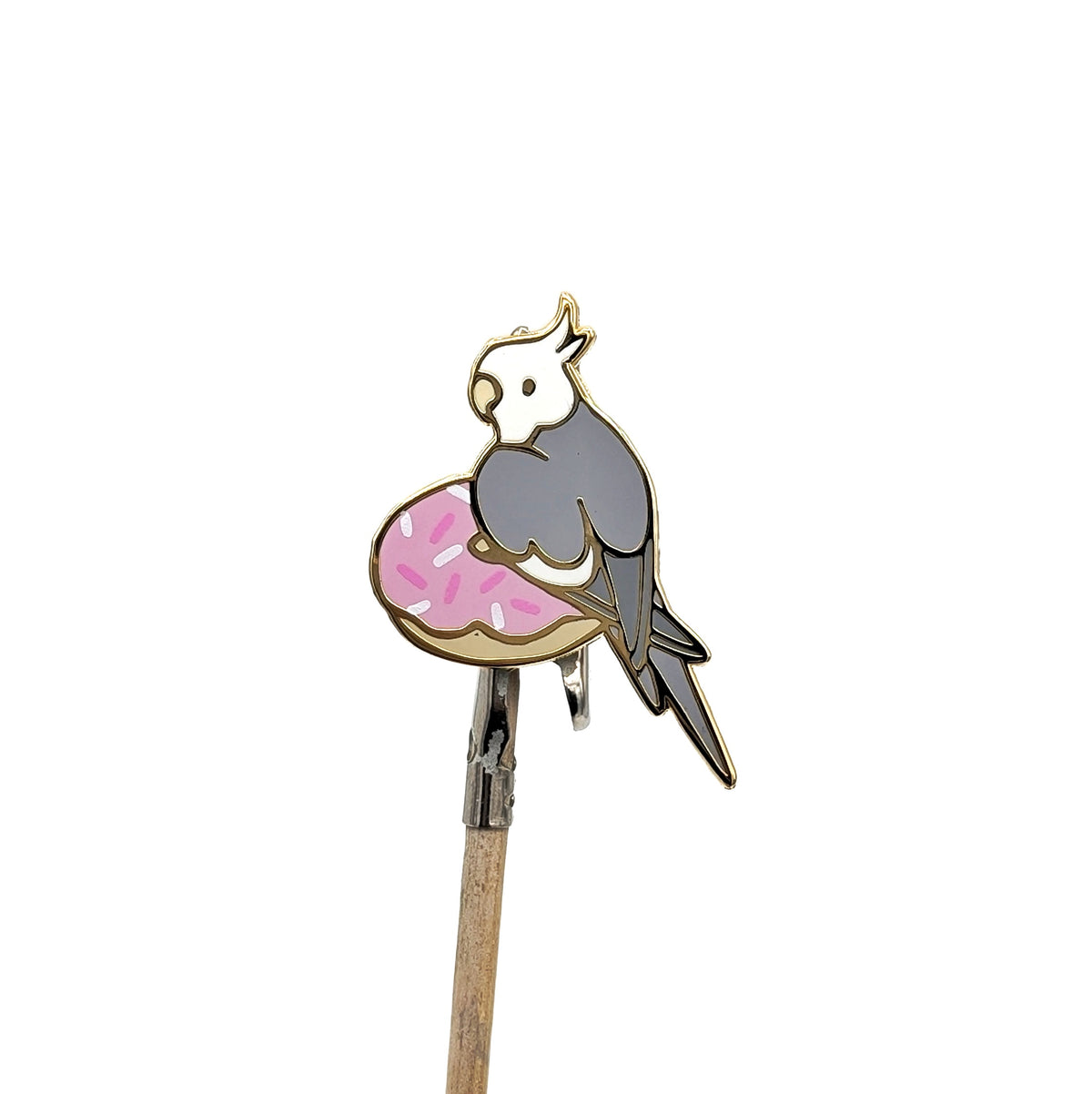 Donut Cockatiel Enamel Pin