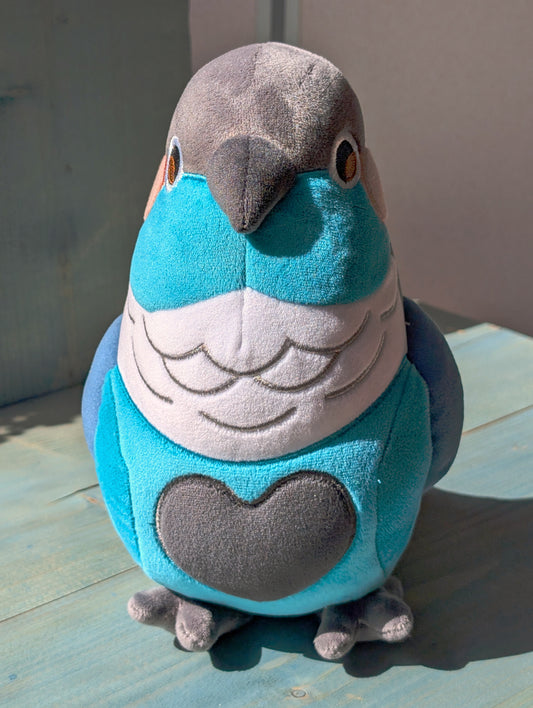 Blueberry the Blue Conure Plushie