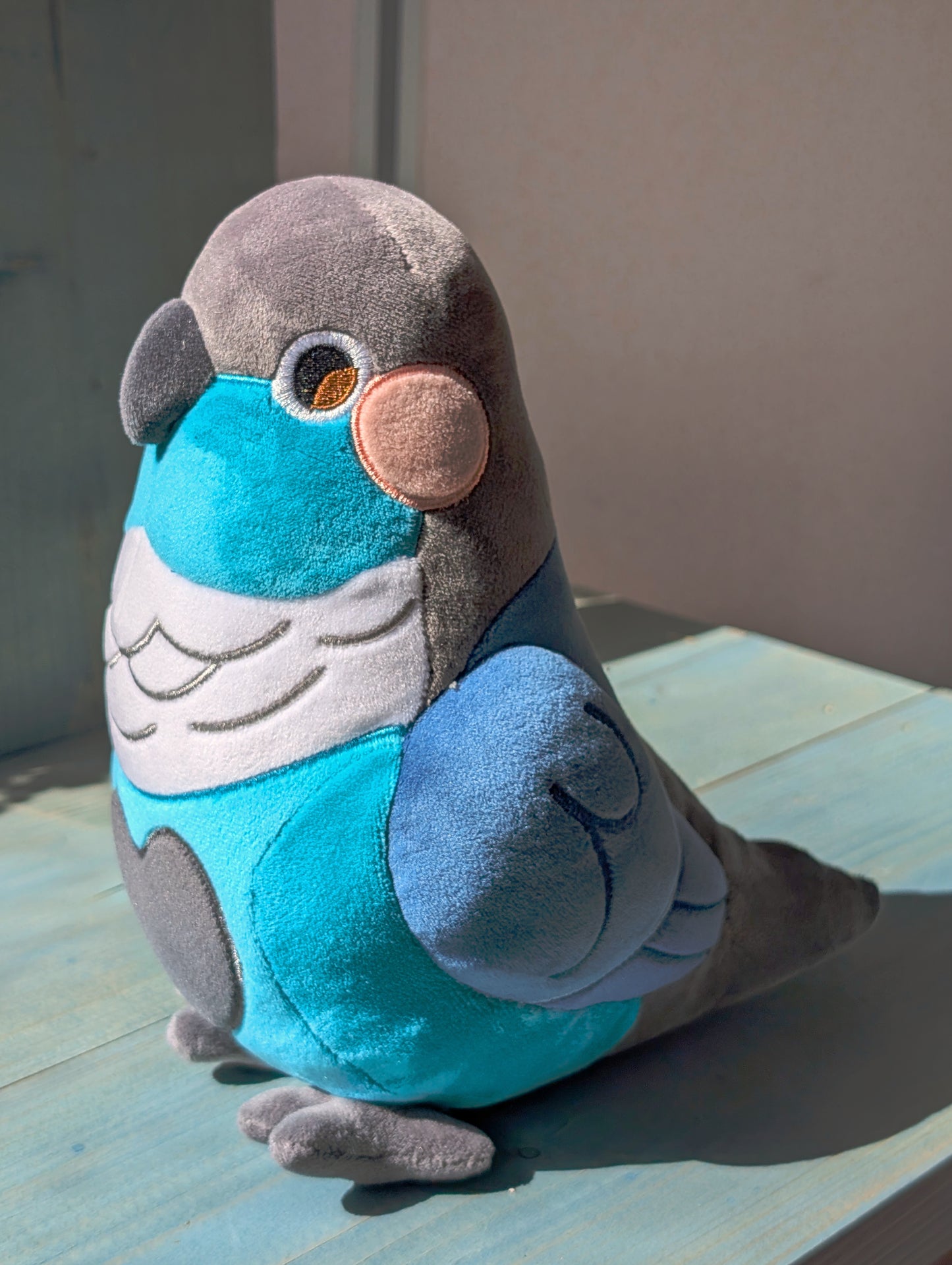 Blueberry the Blue Conure Plushie