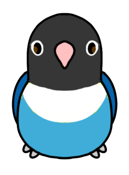 [pre-order] Blue the Blue Masked Lovebird Plushie
