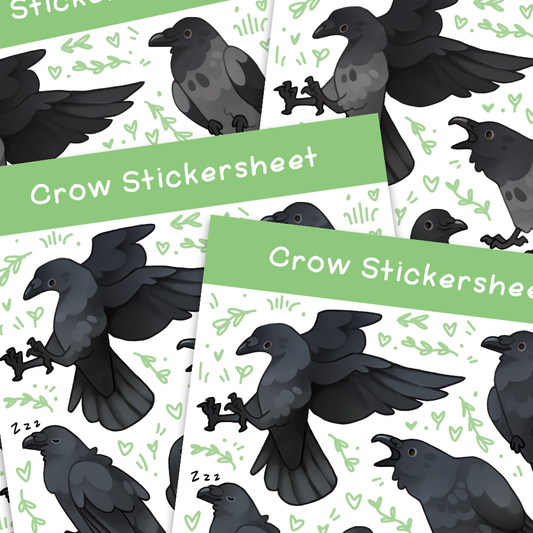Crow Washi Stickersheet