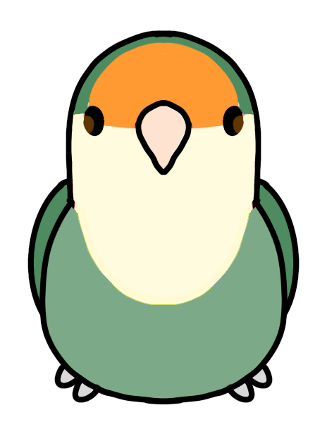 [pre-order] Peachy the Dutch Blue Lovebird Plushie