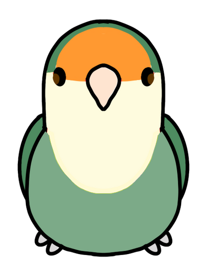 [pre-order] Peachy the Dutch Blue Lovebird Plushie
