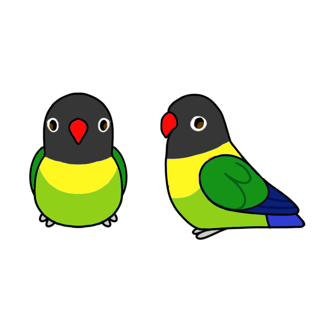 [pre-order] Green Masked Lovebird Plushie