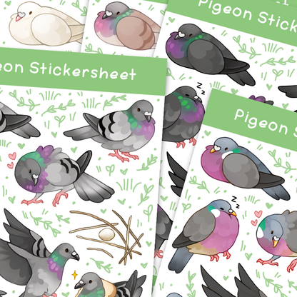 Pigeon Washi Stickersheet