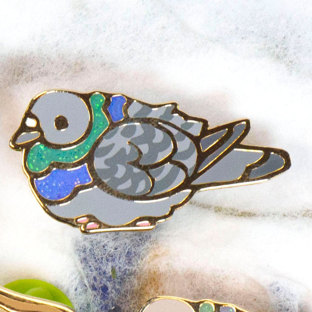 Rock Pigeon Enamel Pin