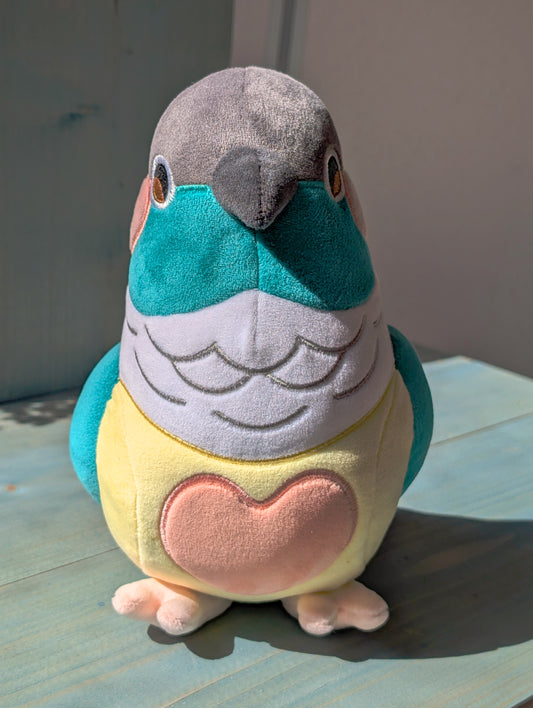 Seafoam the Blue and Yellow Conure Plushie