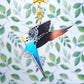 Budgie Acrylic Keychain
