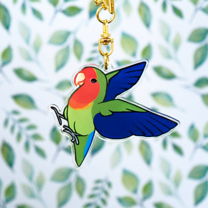 Lovebird Acrylic Keychain