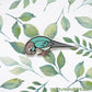 Foot Check! Green Cheek Conure Pin