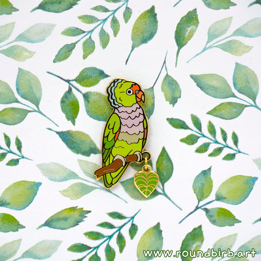 Vinaceous Amazon Parrot Pin