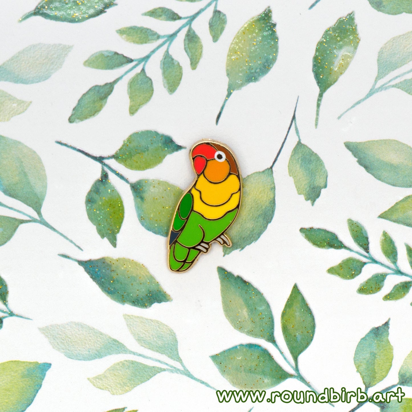 Fischer's Lovebird Mini Pin