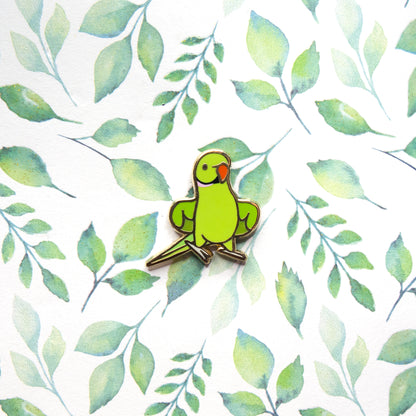 Ringneck Parrot Pin