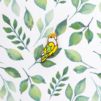 Peach-Faced Lovebird Mini Pin