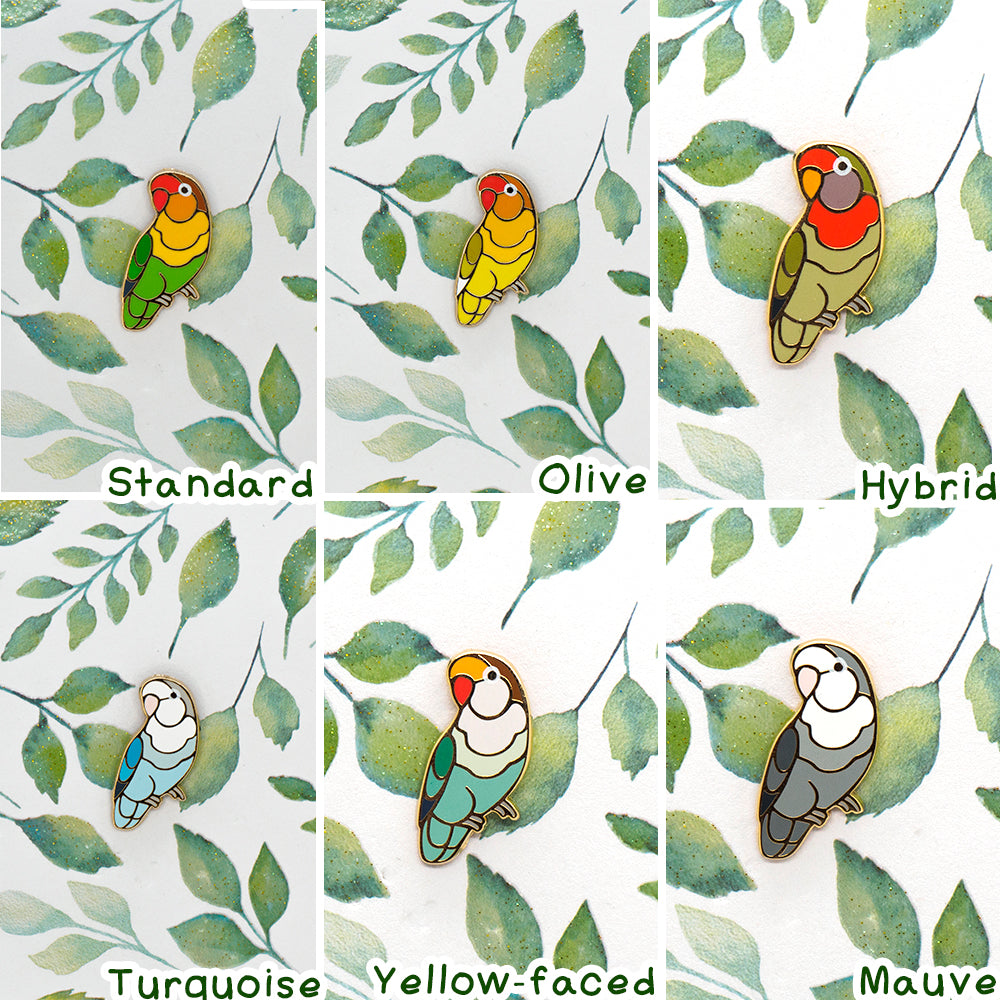 Fischer's Lovebird Mini Pin