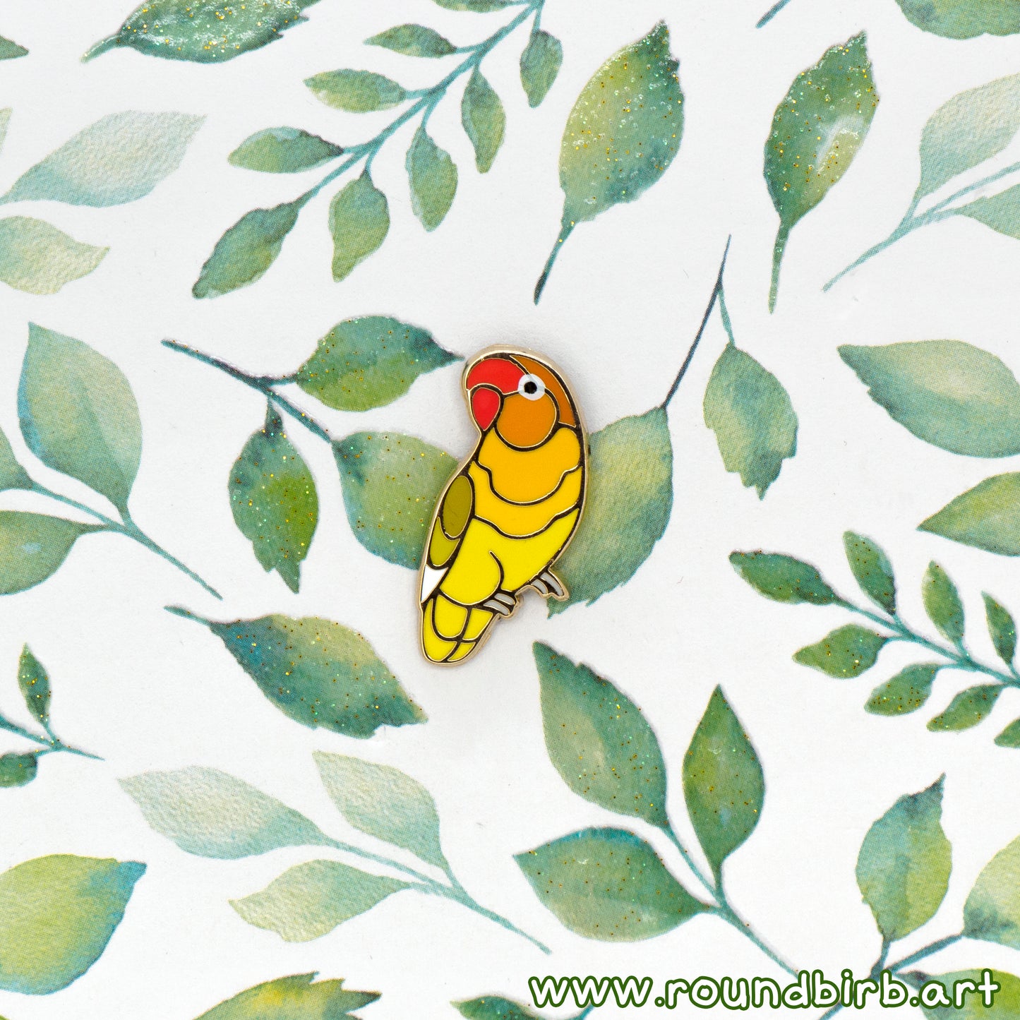 Fischer's Lovebird Mini Pin