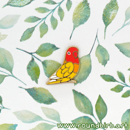 Masked Lovebird Mini Pin