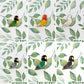 Masked Lovebird Mini Pin