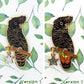 Red Tailed Black Cockatoo Pin (Female)
