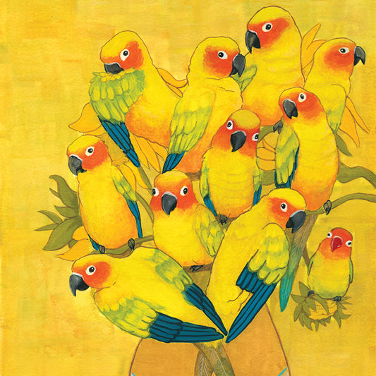 Sun Conures A4 Print